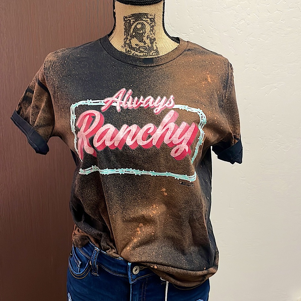 Bella canvas black bleach stained unisex graphic T-shirt